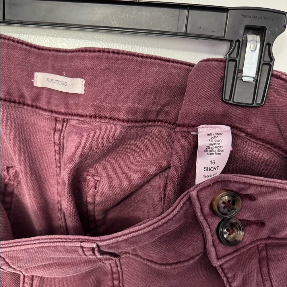 Maurices Plum Wide-Leg Pants - Picture 2 of 5